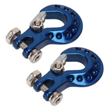 Paire de crochets pour remorque en aluminium bleu pour voitures RC tout-terrain 1/10 – 2 pièces