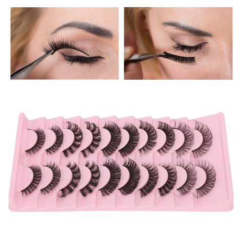 Ψεύτικες βλεφαρίδες με φυσική εμφάνιση, Russian Strip Lashes, 3D εφέ, ψεύτικες βλεφαρίδες 2
