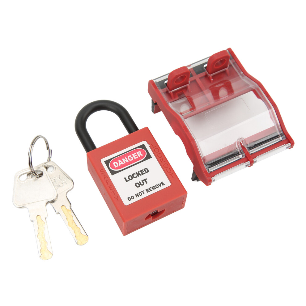 Premium Cylinder Lockout Tagout Locks Key Retention System Keyed Alike Compact Size Light Weight Non Conductive Thermoplastic Corrosion Resistant 9138057788631