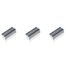 15-Piece 10-Segment Bar Graph Shows Red Digital LED Light Bar
