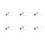 6X LED Transformer - Constant Transformer 4-7W LED Driver Power Supply Transformer DC12-24V Durable 1