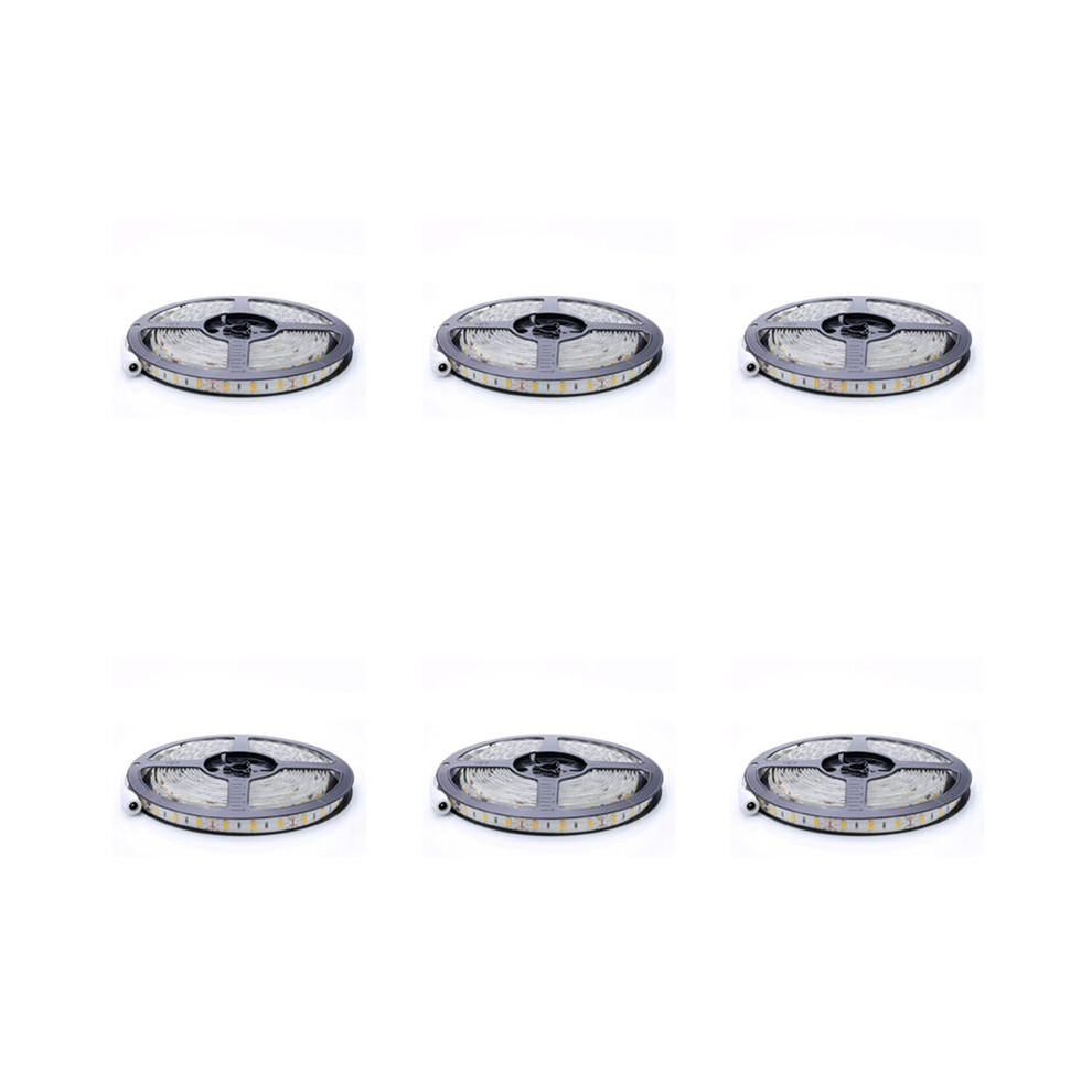 6X Flexible 5M 12V 36W Smd 2835X300 Leds Ip20 Warm White(3000K) Led Strip Band Lights 6031891473769