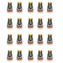 20 Piece 100K Ohm 3 Terminals Linear Taper Rotary Audio B Type Potentiometer Pot