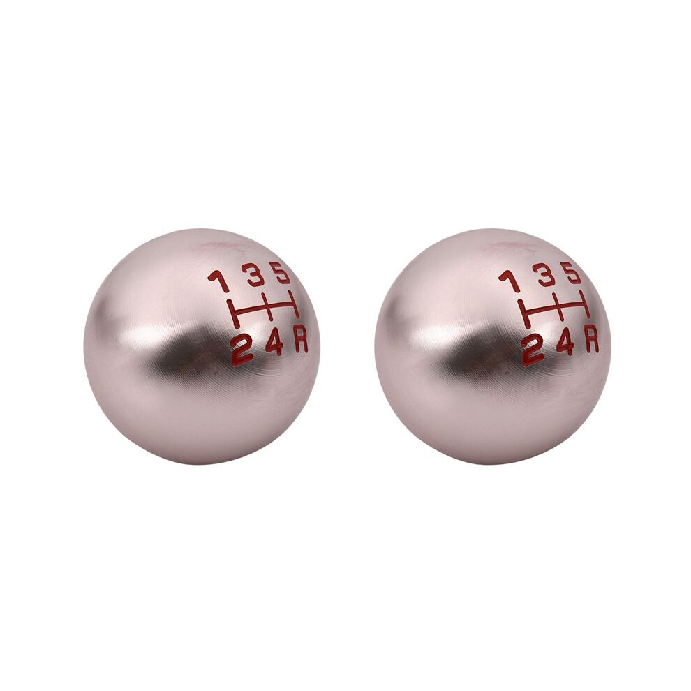 2X 5-Speed Jdm Spherical Shift Gear Knob (M10 X 1.5) For Feicheng City Fd2 Fn2 Ep3 R Dc2 Dc5 Ap1 Ap2 S2000 Silver 6032682016417