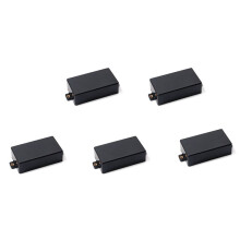 5X Plastic Cubierta de Pastilla Sellada Humbucker En Forma de Partes de Guitarra SQ ST Pickup (Negro)