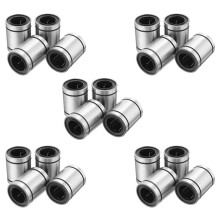 20Pzs LM20UU 20X32X42mm Buje de Rodamiento de Bolas de Movimiento Lineal Sello de Caucho de Doble Lado