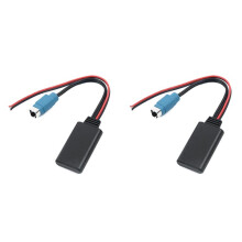 2X Adaptador de Música del Módulo  del Coche Cable de Audio Auxiliar para  CDE-W203Ri IDA X303 X305 X301 KCE-237B