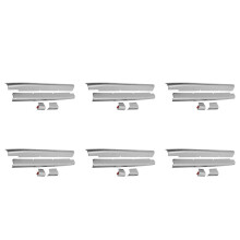 6X Adorno de Rejilla Delantera Cromada para Coche para  Spacia Custom MK53S Accesorios de Coche