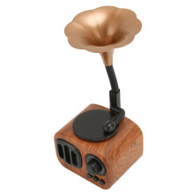 Vintage Holzmaserung tragbarer Bluetooth-Lautsprecher 5W kabelloses Radio