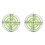 2 Pcs 32x7mm Acrylic Bullseye Bubble Level Round Level Bubble Accessories, Green 1