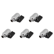 5X Roscas de Válvula de Esfera Bsp de Latão Cromado 1/4 Polegada Mangueira Macho para Fêmea do Compressor de Ar