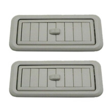 2X Saída de Ar Condicionado de Teto Interior de Carro Ar Condicionado para Land Prado LC150 150 2010-2017 Cinza