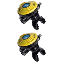 2X Scuba Diving 2 Stadio Regolatore Subacqueo Professionale Regolatore per Immersione Octopus Accessorio per Attrezzatura-Giallo