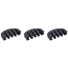 3X Rubber Mute Silencer 4/4 Violin Fiddle Slight Practice Black