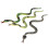 Plastic Reptile Animal Snake Model Toy 36Pcs Multicolour 5