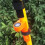 2X Centering Pole Carbon Fiber Pole Leveler Bubble Assembly Right-Angle Level Strap Portable Vertical Level Orange 6