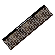 2X Adhesivos de Nota de Diapason de Guitarra Pegatina Del Mapa de Trastes de Diapason para Practica de Aprendiz Principiante Adecuado 6 Cuerdas