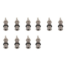 10X Electric Guitar Jack Chrome Threaded Cylinder Output Input Jack Plug Sockets 1/4 Inch for Electric Guitar