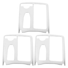 3X Car Styling Interior Stainless Steel Sticker Water Cup Holder Panel Trim for C Class W204 2009-2014 Lhd