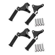 4x Motorcycle Black Passenger Rear Foot Pegs Footpegs Mount for 1200 Xl 883 Sportster 2004-2013