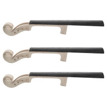 6X 4/4 Taille érable Violon Cou ébène Touche Violon DIY Kit avec Main Sculpté Défiler