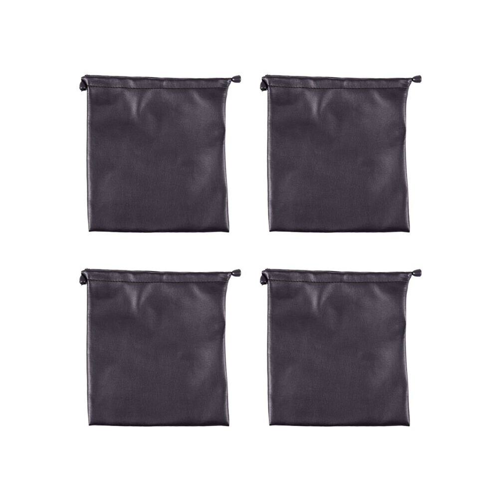 4X Pu Leather Soft Storage Bag Pouch Case For Around Earphone Ae Tp-1 Dj Headphone Black 6031109551272