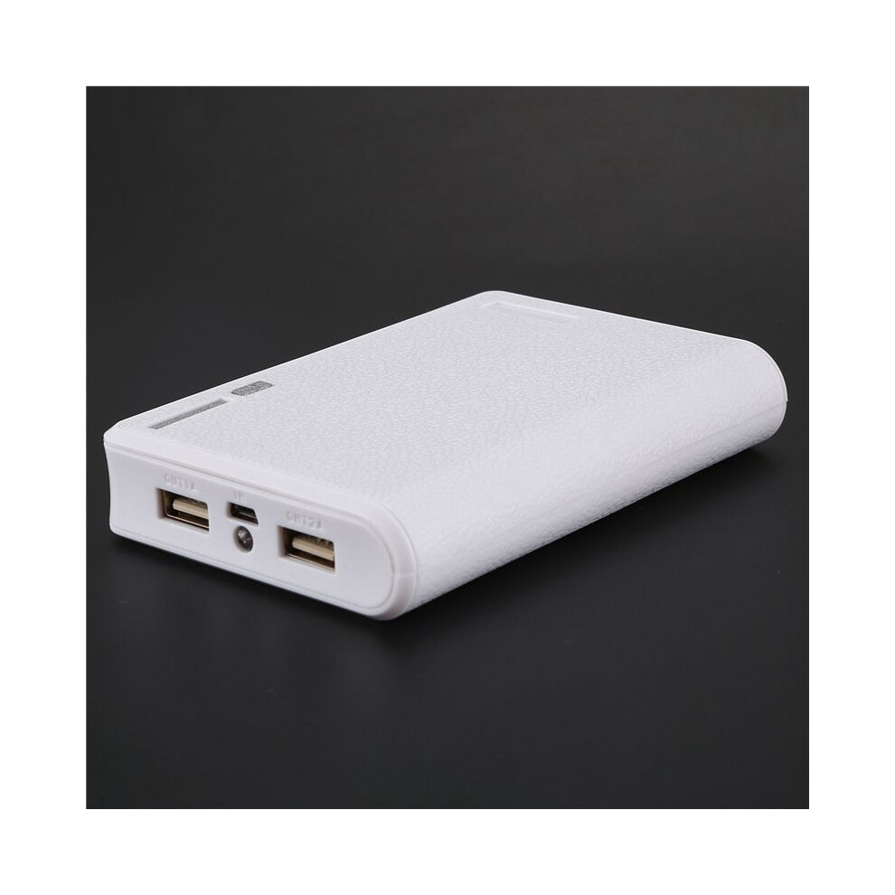 3X Portable Usb Charger 5V 2A 18650 Power Bank Battery Box For Iphone6 Smartphone Colour: White 6034197775780