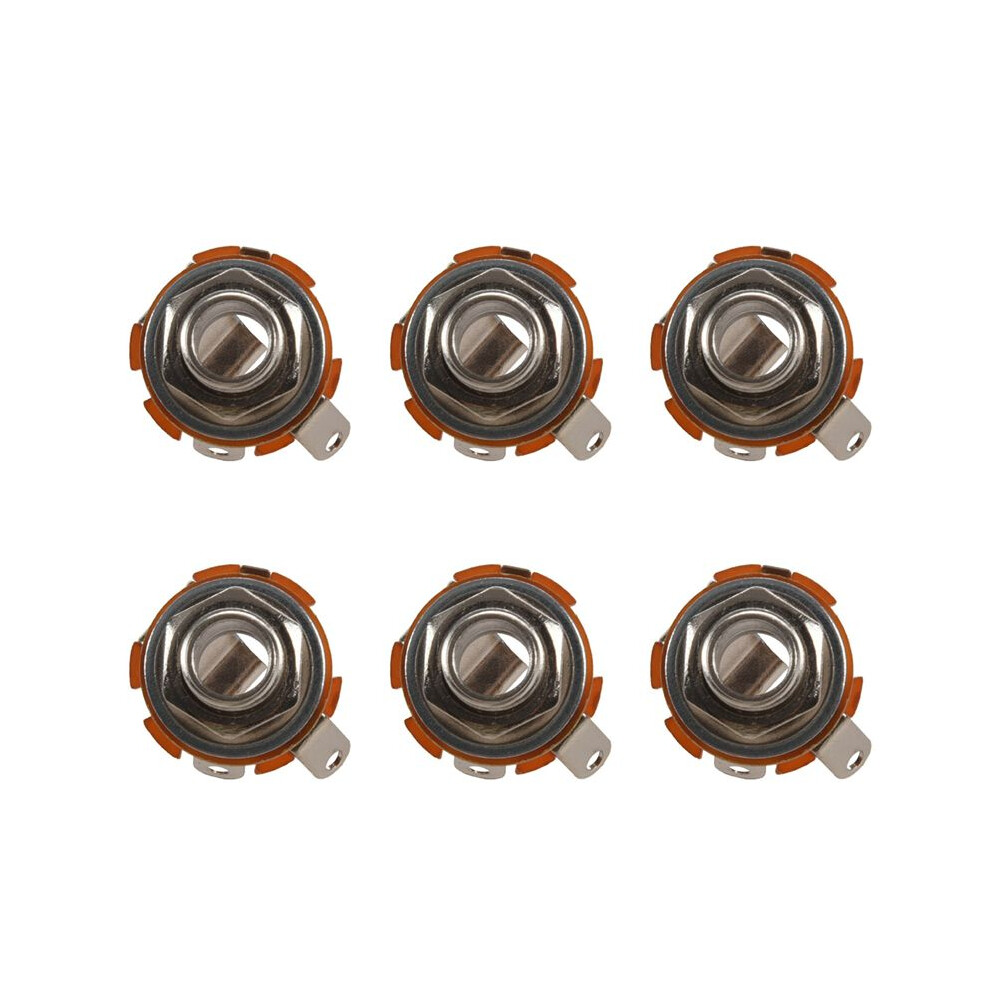 6X Guitar Parts & Accessories Switchcraft 1/4 6.35Mm 2-Conductor Mono Chassis Guitar Jack Input Output 6031727332246