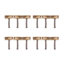Gitaar Gecompenseerde Brug Messing Zadels Set 10.8 mm Stijl Brug Zadel voor TL Stijl 6 Snaren Elektrische Gitaar Deel (12 Stks)