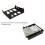 2X Conversor de Suporte de Montagem de Baia de Unidade óptica de 3,5 Polegadas a 5,25 Polegadas para Painel Frontal Hub USB Disquete Caixa de Disco 2