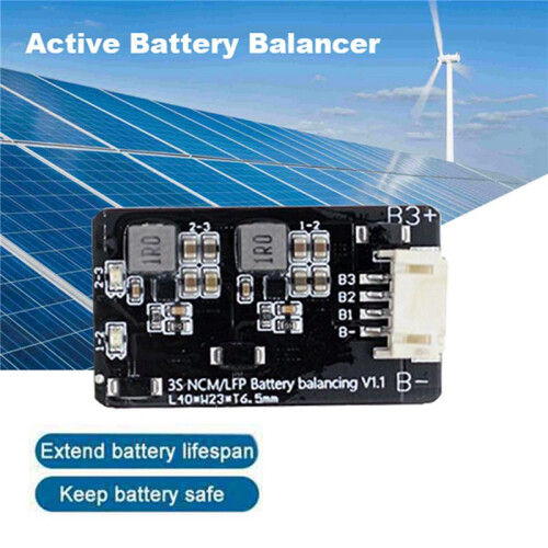 2Stuks 1.2A 3S Actieve Equalizer Balancer Equalizer Module Li-Ion Lifepo4 Lithiumbatterij Actieve Balancer BMS 1
