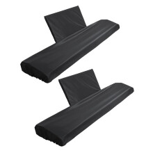2X Klaviertastatur-Staubschutz für 88 Tasten, mit Notenständerabdeckung, E-Piano-Abdeckung, Staubdicht und Waschbar
