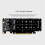2X Double-Sided 4-Disk NVME  Card PCIeX16 to M.2 M-Key NVMEx4SSD 2U Server  Array Expansion Adapter Split Card 5