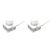 2X RGB 1 Key OSU Gaming Keyboard Photoshop Drawing Keyboard Programming Macro Keypad Mechanical Keyboard, Red Shaft