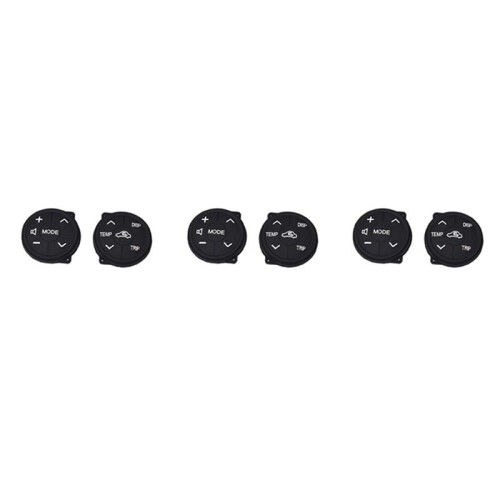 3X for  Prius 30 XW30 09-15 Prius C Aqua Button Multifunction Steering Wheel  Control Button Panel Rubber