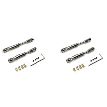 2X MN78 Metal Drive Shaft CVD Driveshaft with 3mm to 4mm Shaft Sleeve for MN78 MN-78 MN 78 1/12 RC Car Upgrade Parts