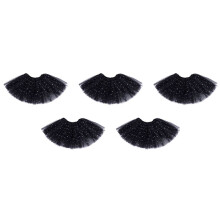 5X Baby Maedchen Kleidung Sterne Pailletten Unterrock Ballett Tanz Struppiger Tutu Rock Schwarz
