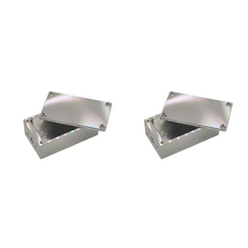 2X CNC Aluminum Shell Shielding Box RF Box Interference-Proof Metal Box