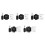5X 30A Single Channel LED Dimmer Controller with 3 Key Wireless Rf Remote Control for Single Color 5050 3528 Striplight 1