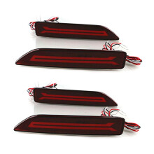 4PCS for CRV CR-V 2007 2008 2009 Multi-Function LED Rear Bumper Light Rear Fog Lamp Auto Bulb Brake Light