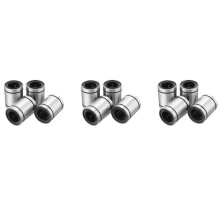 12 Pcs LM20UU 20X32X42mm Double Side Rubber Seal Linear Motion Bearing Bushing