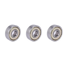 3X 626Z Double Sealed Bearings 6X19X6mm Carbon Steel Silver