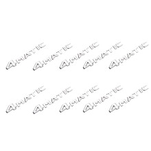 10X 4MATIC Prata Auto Baú Pára-Choques Emblema Decalque Emblema Fita Adesiva Adesivo SubstituiçãO para -
