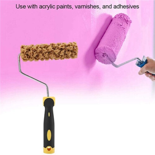 4X M60 Seaweed Sponge Roller Brush Imitation Seaweed Sponge Roller Pattern Liquid Wallpaper Paint Texture Tool 2