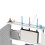 2X Wireless Router Storage Boxes Wooden Box Cable Power  Wire Bracket Wall Hanging Plug Board Shelf -Single Door 2