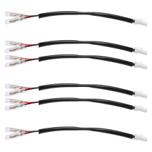 6Pcs Motorrad Blinker Kabelbaum Stecker Blinker Stecker Adapter für