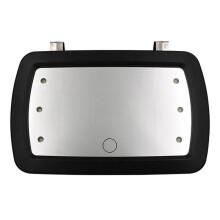 2X Sun Visor Mirror with LED Lights Makeup Sun-Shading Cosmetic Mirror Clip Make Mirror with Press Screen for Women