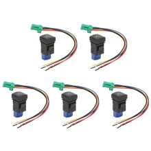 5X Interruptor de Control de Cámara con Botón de Vista de Cámara de Coche con Cable para Camry Xv70 2018 Avalon Rav4 2020 Prado 150
