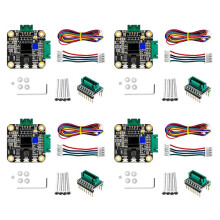 4X NEMA 17 Stepper MKS SERVO42C PCBA Motor Driver Kit Ultra Quiet Board,CNC-Laser Parts to Prevent Lost Steps