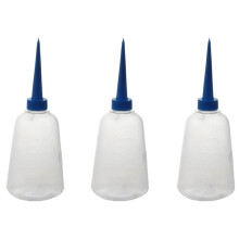 3X, 250Ml Clear White Plastic Liquid Glue Applicator Bottle